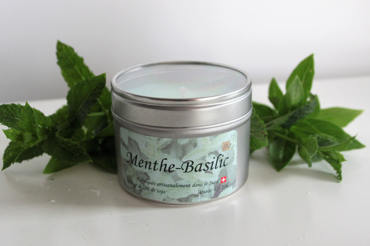 Bougie boîte – Menthe & Basilic