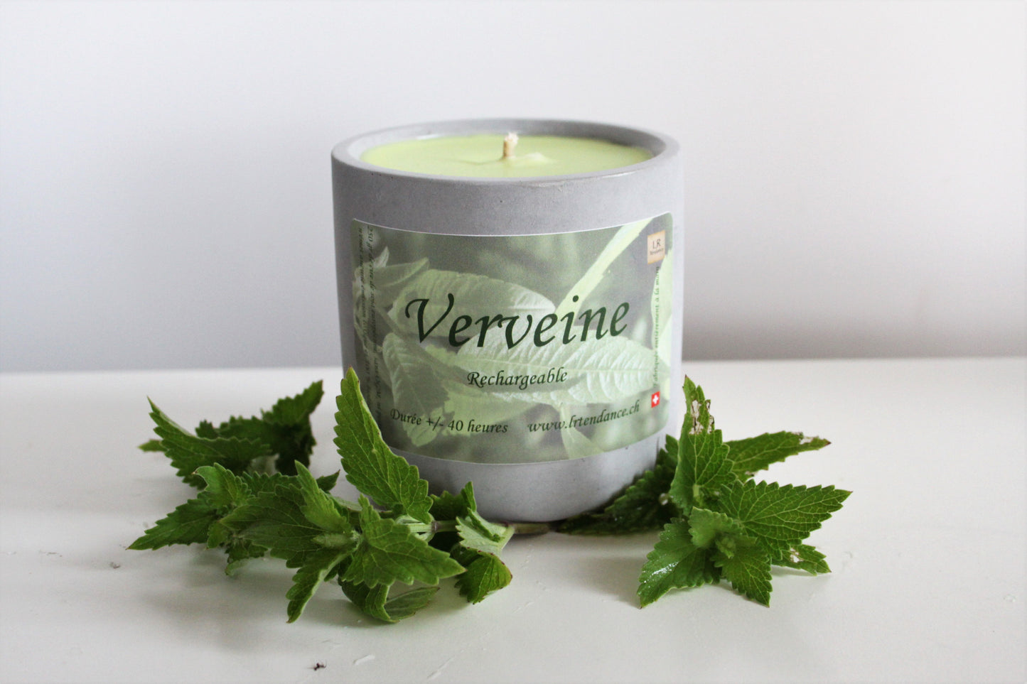 Bougie parfumée béton Verveine