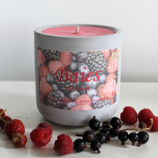 Bougie parfumée Béton Baies