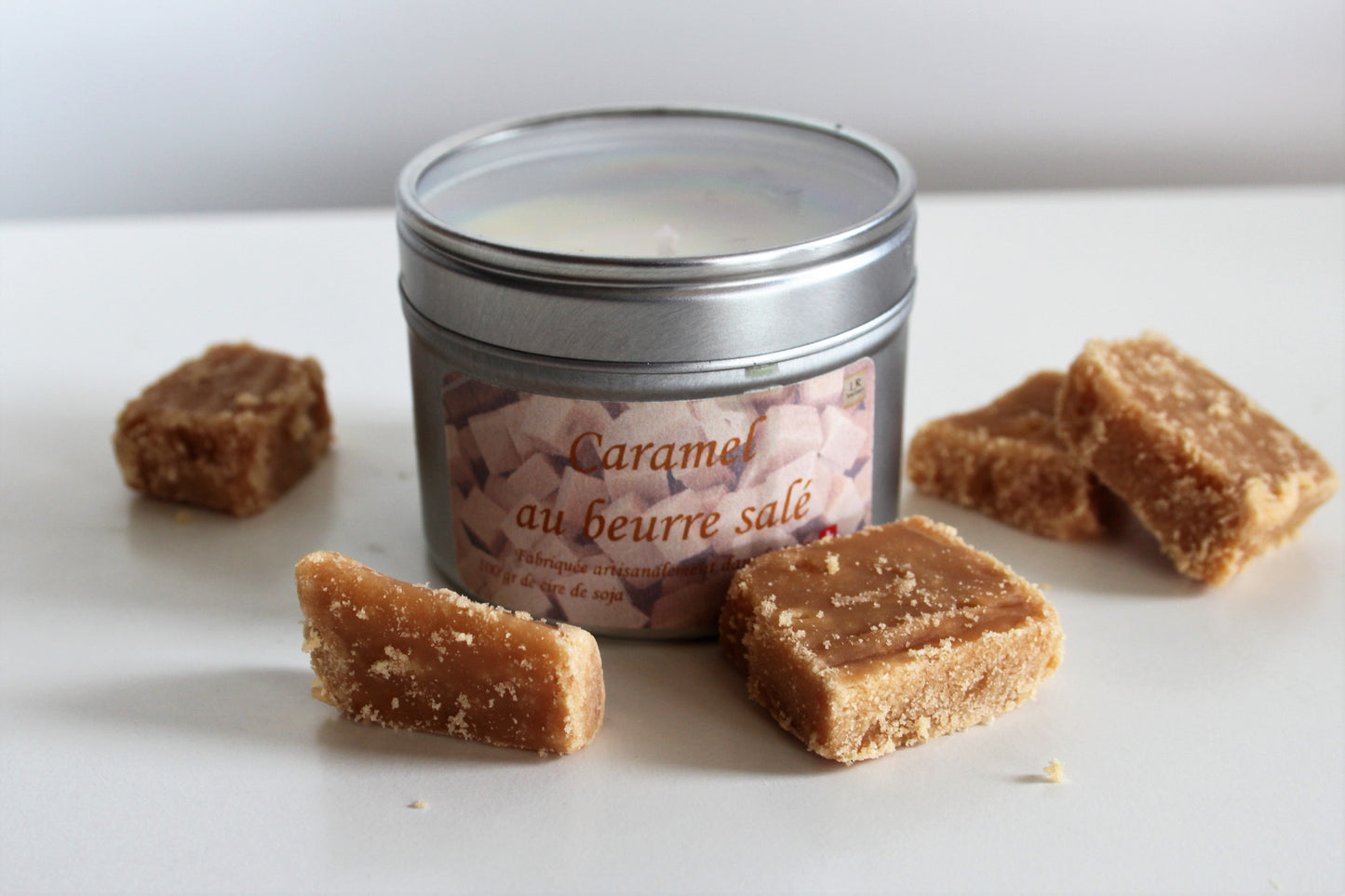 Bougie boîte – Caramel au beurre salé