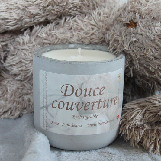 Bougie parfumée béton Douce couverture