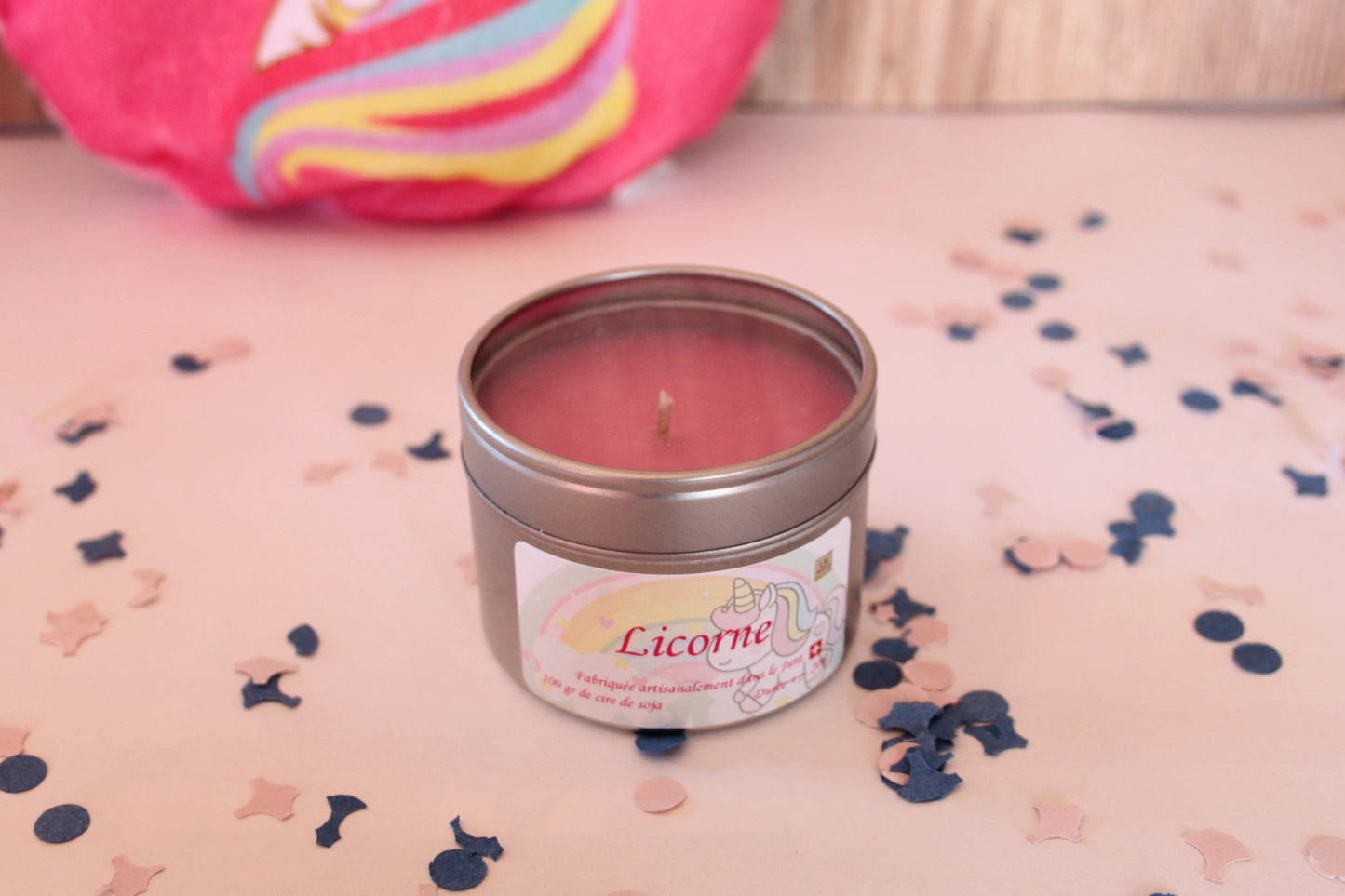 Bougie boîte – Licorne