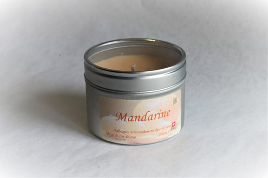 Bougie boîte – Mandarine