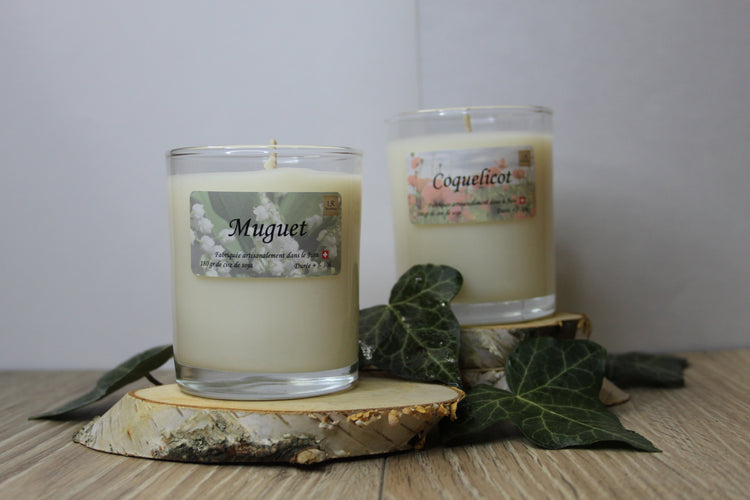 Bougie parfumée en verre