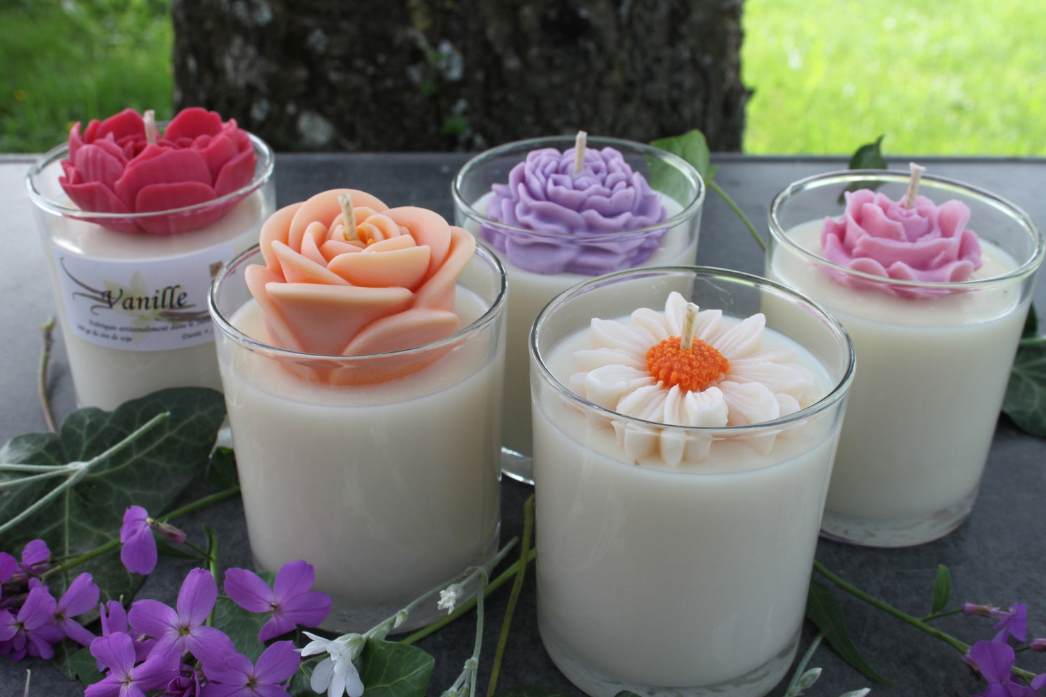 Bougie parfumée décorative