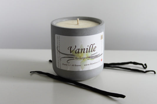 Bougie parfumée béton Vanille