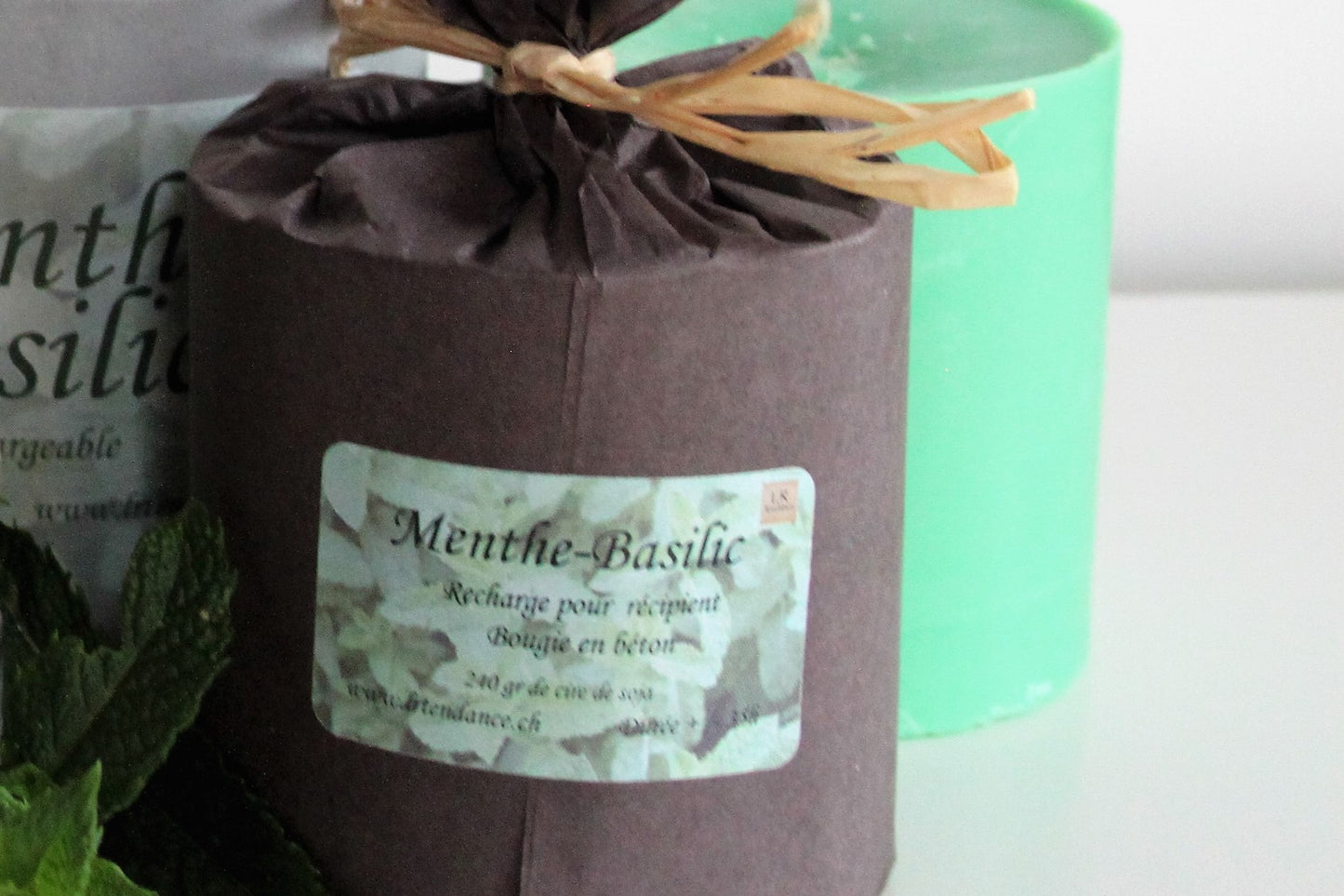 Recharge de cire Menthe-Basilic