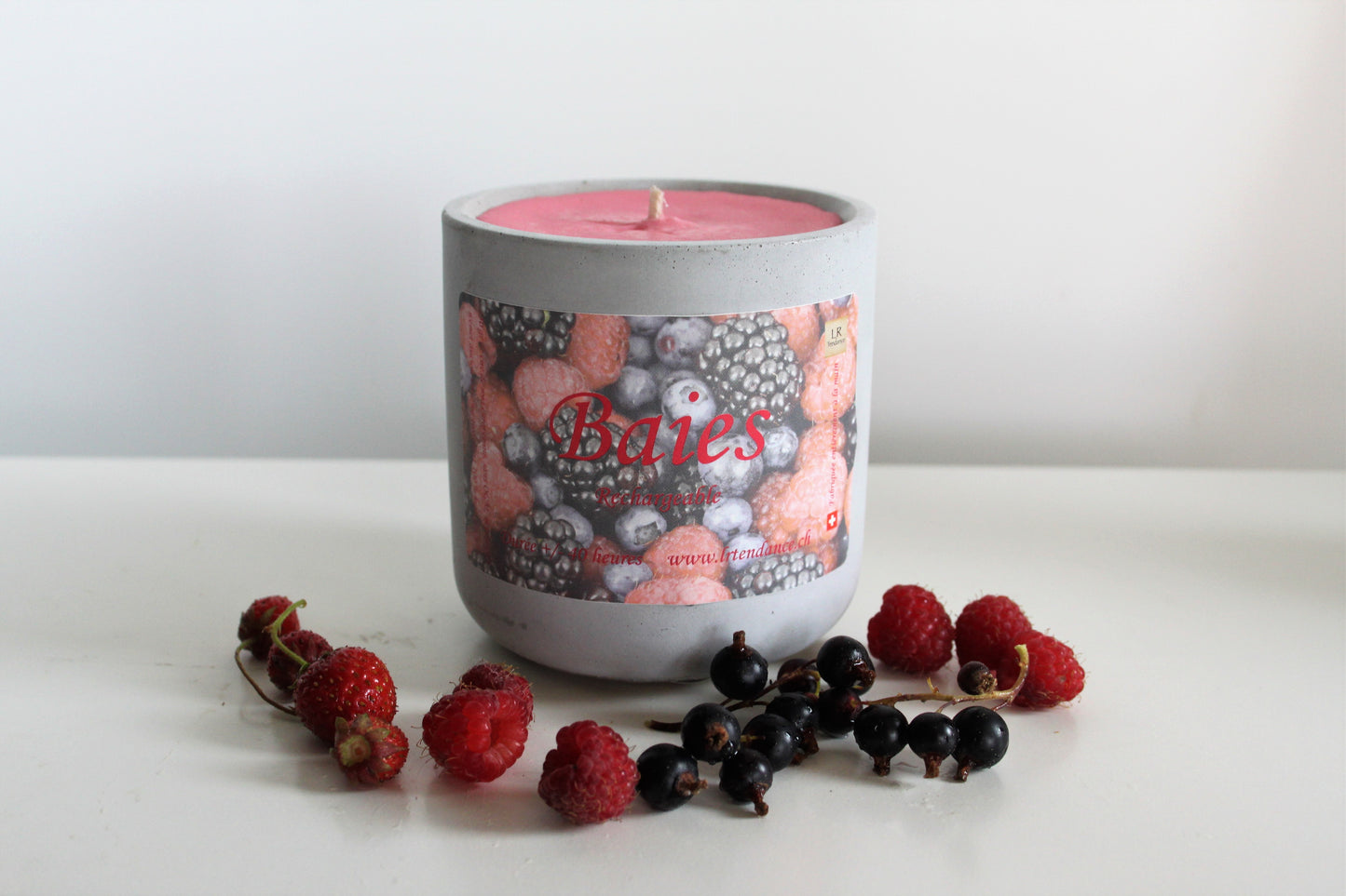 Bougie parfumée Béton Baies