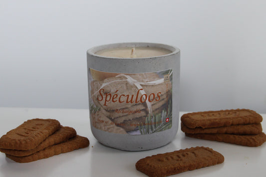 Bougie parfumée béton Spéculoos
